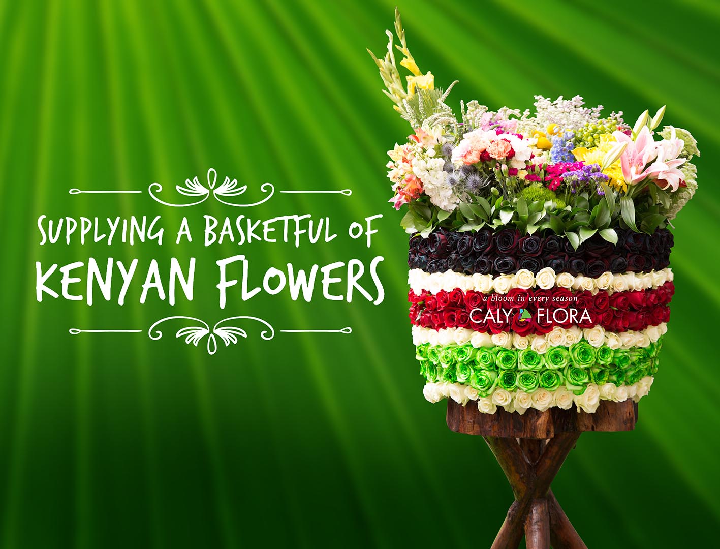 4 Basketful of Kenyan Flowers